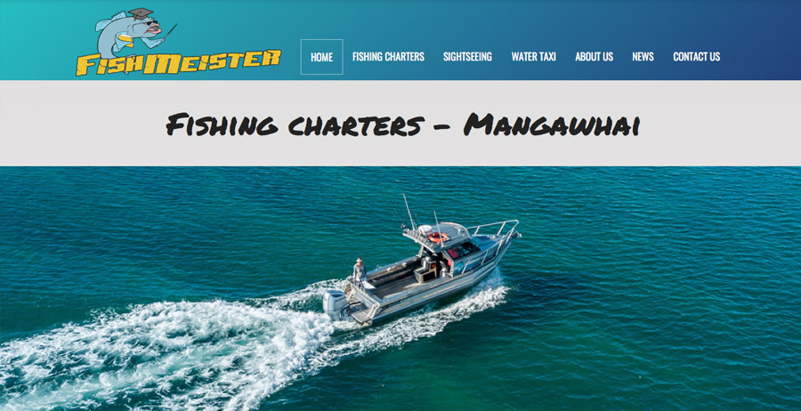 Mobile-friendly website for Fishmeister